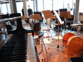 Probenraum mit Instrumenten